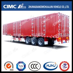 Cimc Huajun 3axle Van/Box Semi Trailer