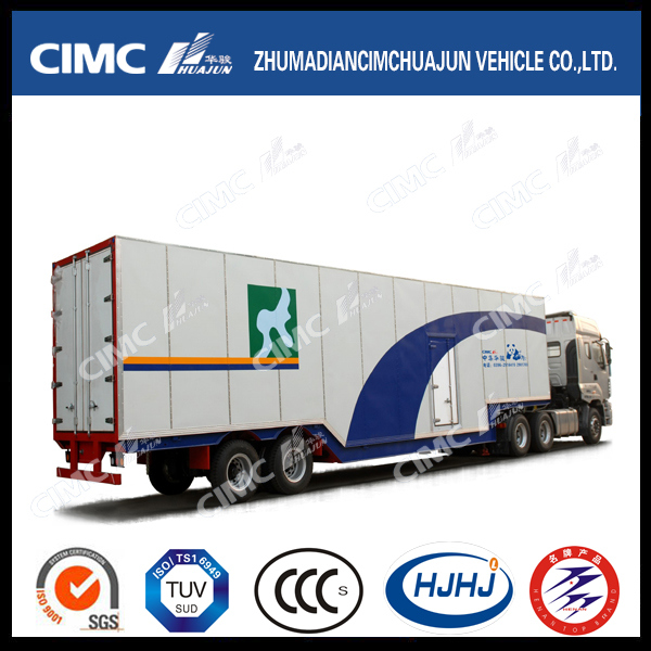 Cimc Huajun Helicopter-Carrying Van Semi-Trailer 