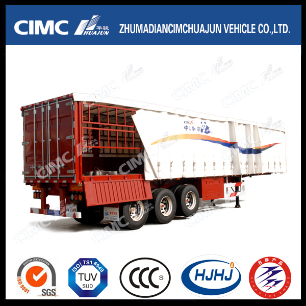 Curtain Type Semi Trailer with Rear Doors and Long Locks 