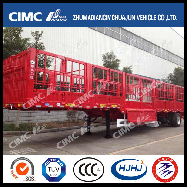 2 Axle Goose-Neck Semi Trailer with 1 Group Stake 