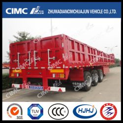 Cimc Huajun Cargon Semi Trailer with 1000mm Fence and Locks on Rear