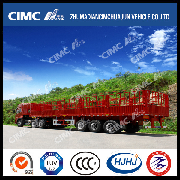 Light Duty 13000mm Cargo Semi Trailer with 3axle for Sale 