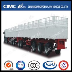 Cimc Huajun Train-Type Cargo Stake Semi Trailer