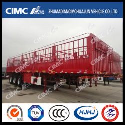 H70 High Tensile Steel Stake Semi Trailer with Horizontal Roof Rail