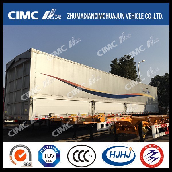 Cimc Hj Stainless Steel Van Type Trailer 