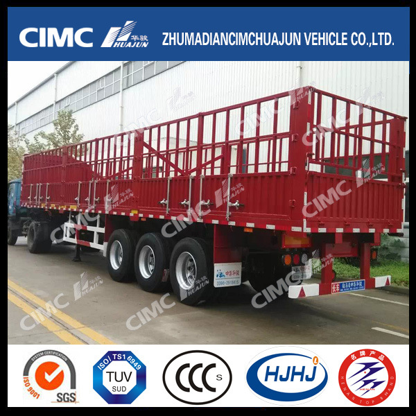 3axle Cargo Stake Semi Trailer with Short Locks 