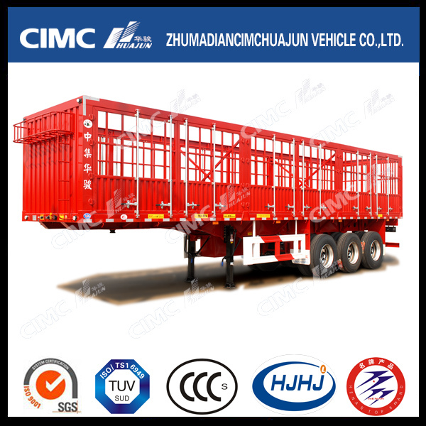 11500mm Stake Semi-Trailer with 6 Doors and Long Locks 