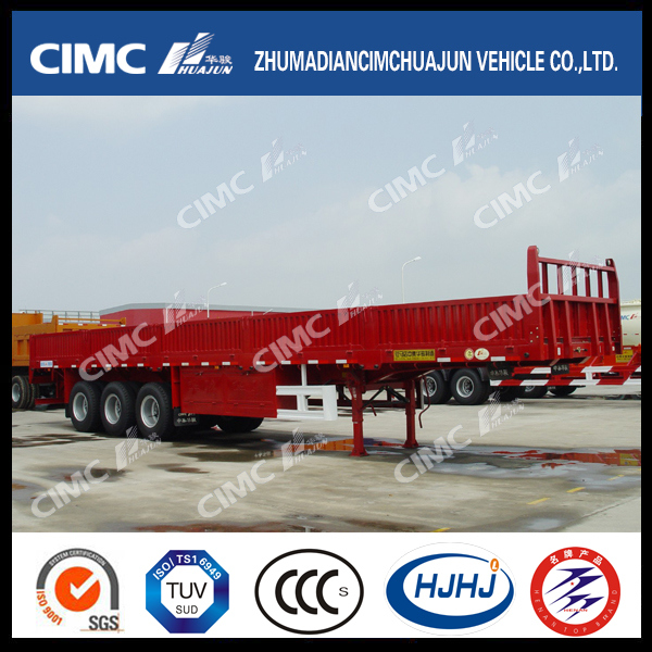 3axle Straight-Beam Fence Semi Trailer with Main Beam Widened and Thickened 