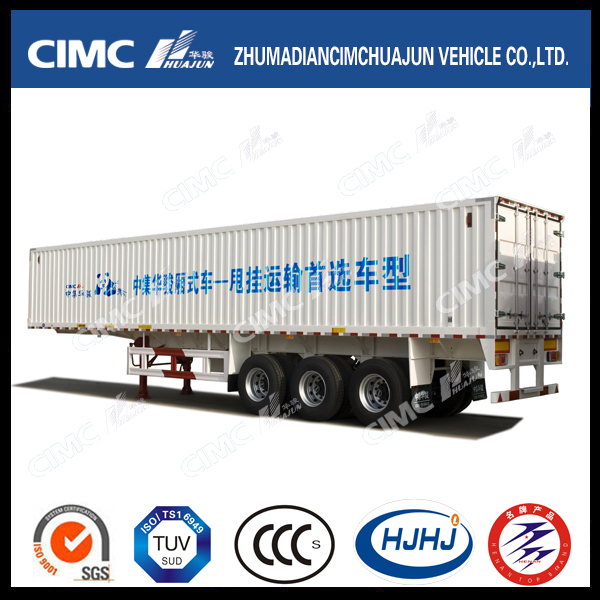 Cimc Huajun Extended-Type 3axle Van Semi Trailer 