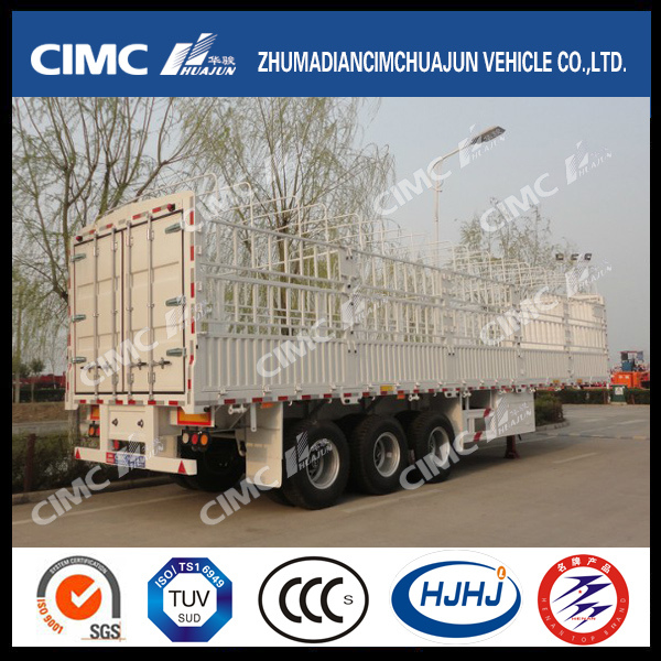 Hot Cimc Huajun Stake-Cargo Semi Trailer with Competitive Price 