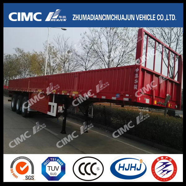 3axle Standard Cargo Fence Semi Trailer with 1.4m Front Wall 