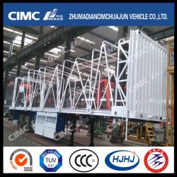 Cimc Huajun 3axle Van Trailer with Side Curtain