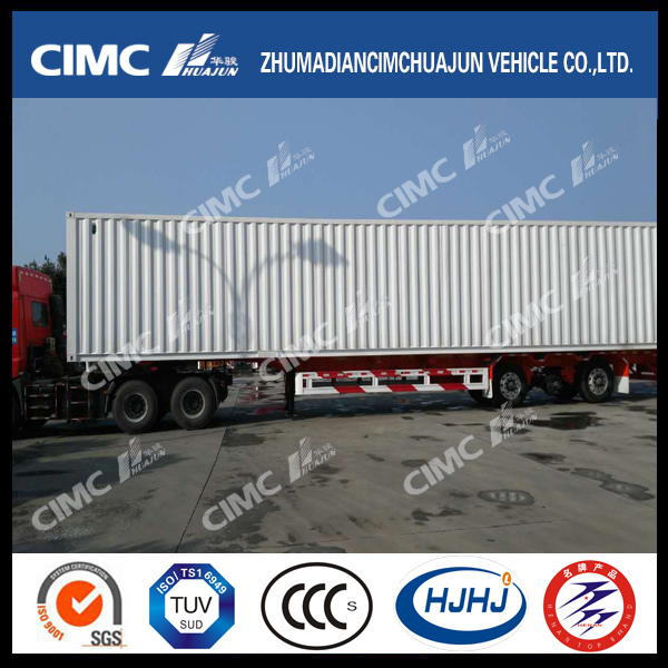 3axle Van/Box Semi Trailer with Rear Open Doors 