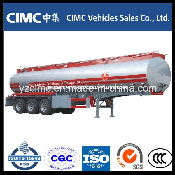 Cimc 42m3 Aluminum Fuel Tank Semi Trailer 