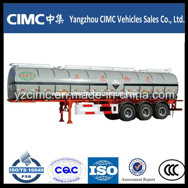 Cimc 45000liters Tri-Axle Bitumen Tanker Trailer 