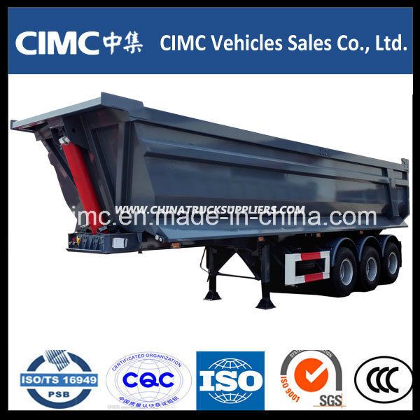 Cimc 3 Axle Tipper Dump Semi Trailer 30 Cubic with U Shape/ Trailer Dump 