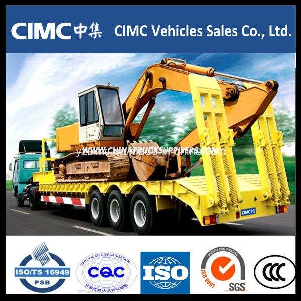 Cimc Heavy Duty Low Bed Truck Trailer 