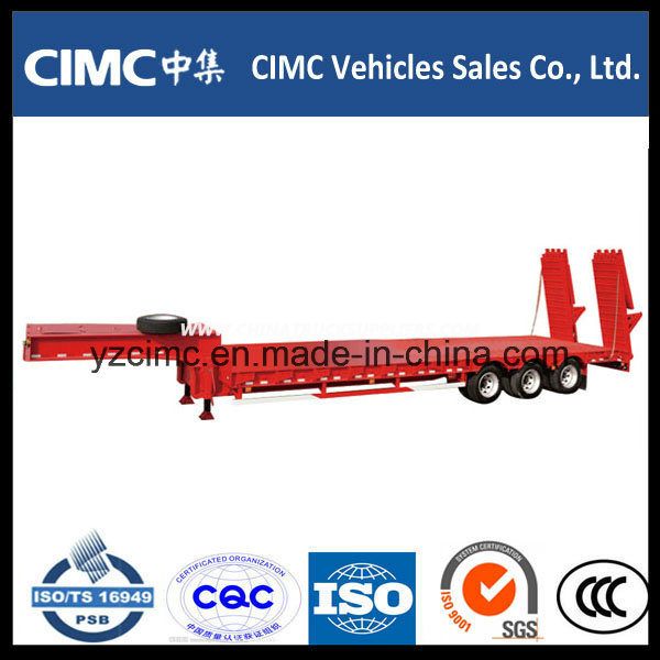 Cimc Tri-Axle 70 Ton Low Semi Trailer 