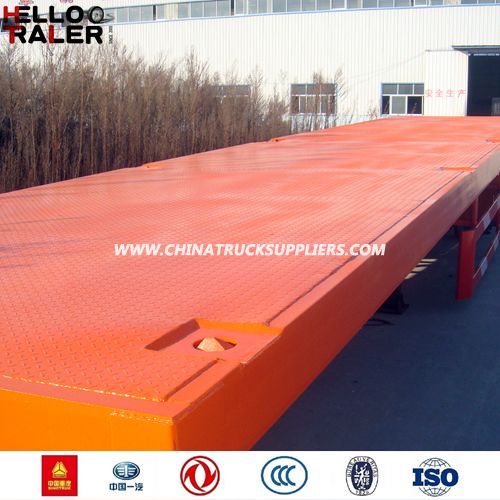 China Made Flatbed Semi Trailer Sale to Africa 