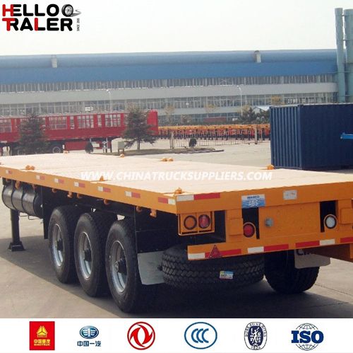 Tri-Axle 40FT 1250mm Truck Trailer Long Vehicle for Sale 