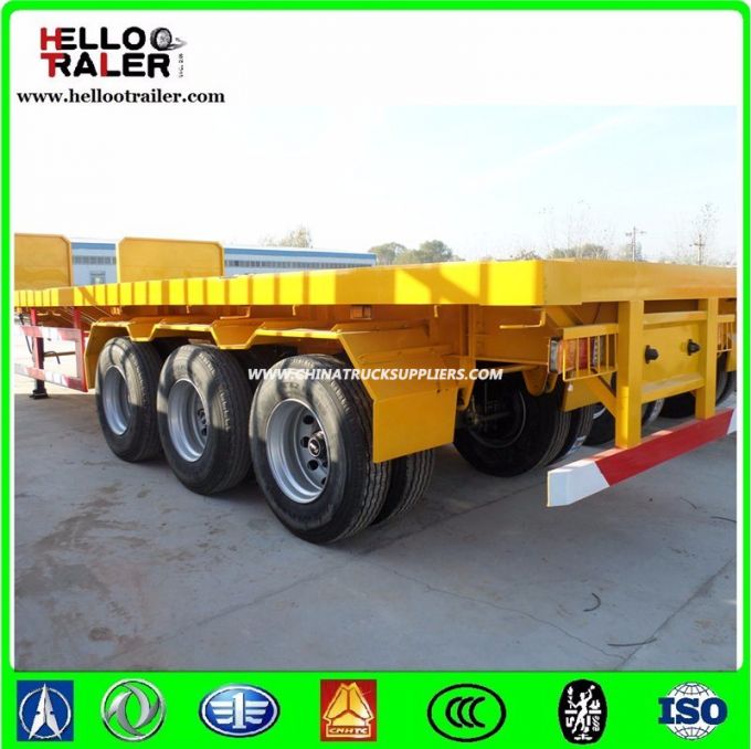 2016 Tri Axle Flatbed China Trailer for Export 