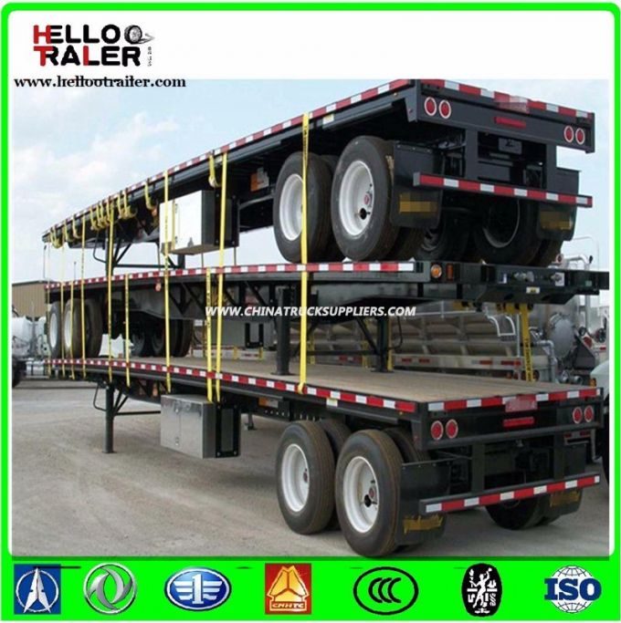 20FT 40FT 2 Axle Skeleton Container Skeletal Semi Trailer Chassis Frame 