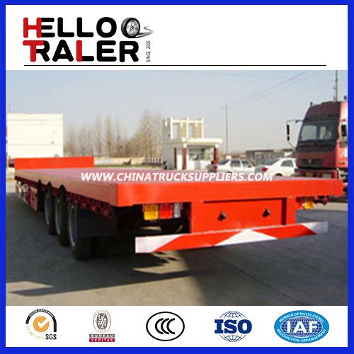 China Top Brand Trailer Company Manufacture Flatbed Trailer 