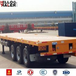 New Three Axles 40FT Flat Trailer for Sale