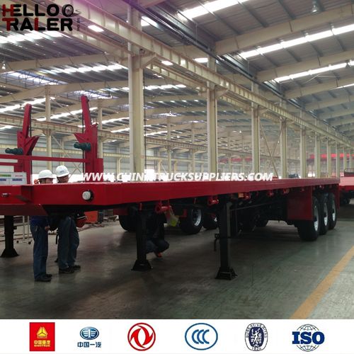 New 40FT Flatbed Trailer with Container Lock 