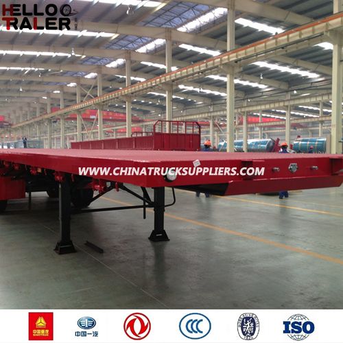 China New Tri Axle Trailer Transport Container 