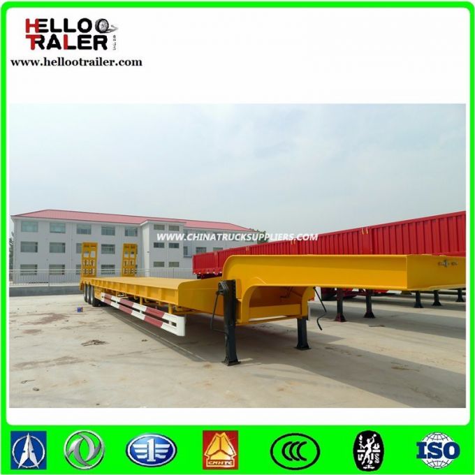 3 Axles 60 Ton Low Loader Truck Trailer 