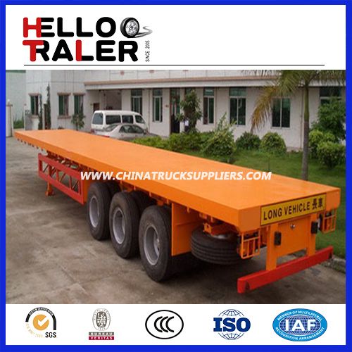 Long 40 Feet 60tons Heavy Load Trailer for Transportation 