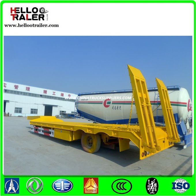 High Quality Factory Price Tri Axle Low Bed Trailer Dimensions 