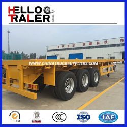 2016 New Hot Sale Tri-Axle Semi Trailer with 12 Wheels