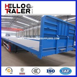 40 Feet Tri-Axle Flatbed Truck with Head Board