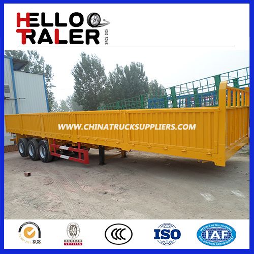 3 Axles Side Wall Trailer with 600mm Height Wall 