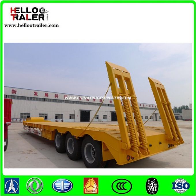 Heavy Duty Model Tri Axle 60 Tons Low Loader Trailer for Sale in Kenya 