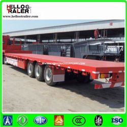 China Container Frame Trailers 3 Axles 40FT Flatbed Semi Trailer