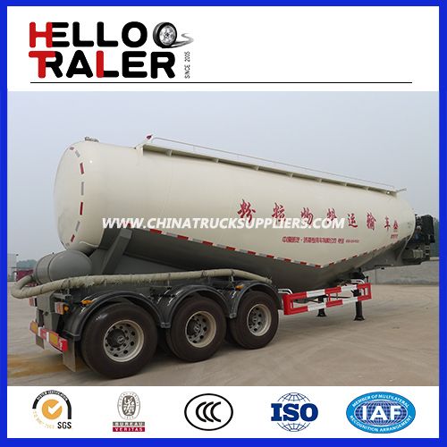 3 Axles 40cbm Bulk Cement Tank Trailer for Sale 