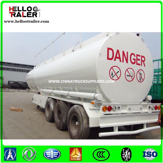 Helloo Trailer 3 Axle 42000L Carbon Steel Tank Trailer 