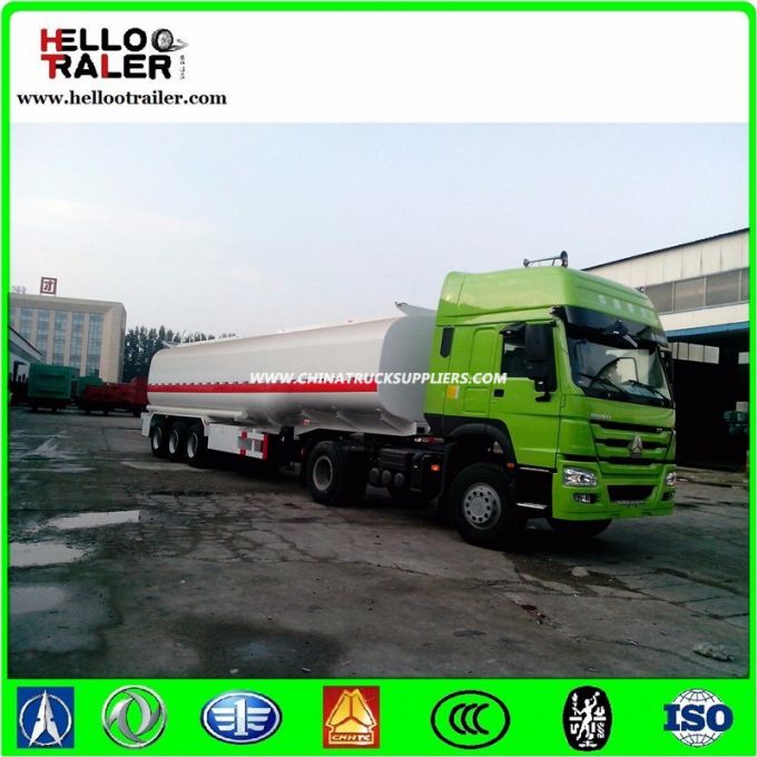 China Trailer Manufacturer 45000 Liters Oil Fuel Tanker Trailer 