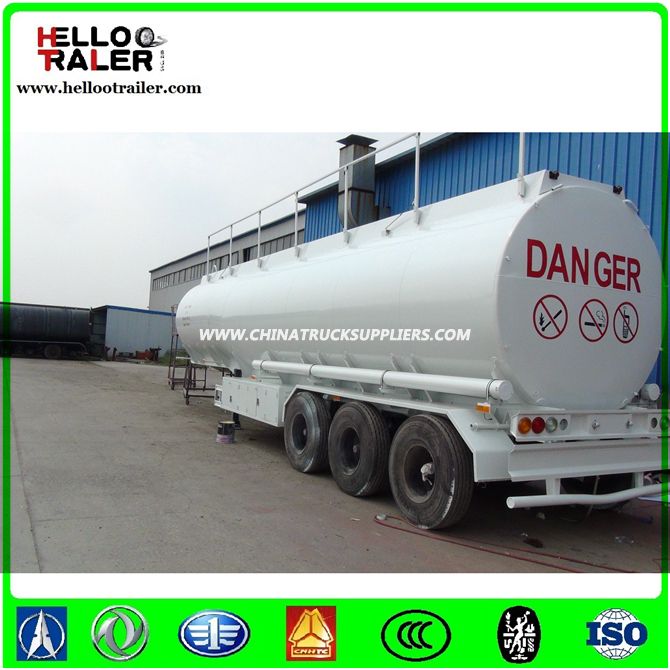 China Manufacturer 45000 Liters Oil Fuel Tanker Semi Trailer 