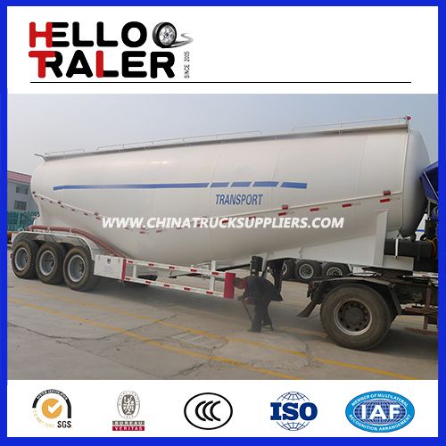 3 Axles 45cbm Cement Bulker Semi Trailer with Compressor 