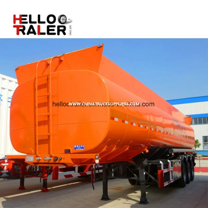 Tri Axle 45 M3 Carbon Steel Fuel Tank Trailer with Best Quality and Low Price 