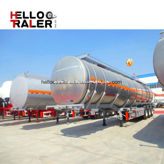 China Manufacture Tri-Axle 40m3 Fuel Tanker Truck Trailer for Transporting Diesel Fuel 