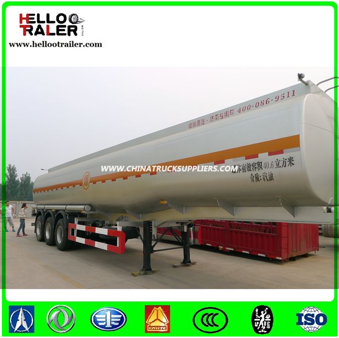 China Tri Axle 45000 Liters Oil Tank Semi Trailer 