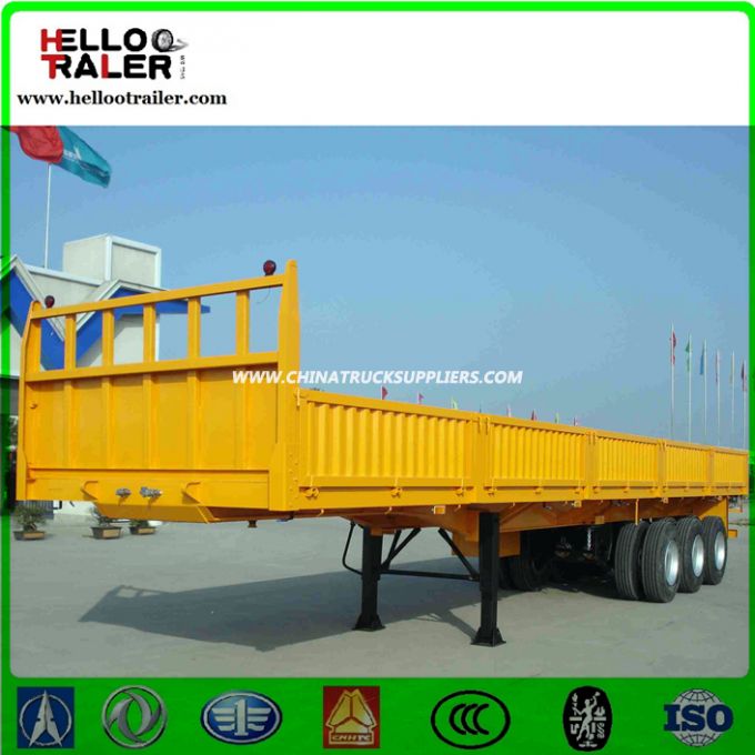 China High Quality 40 Tons Lowbed Cargo Semi Trailer 