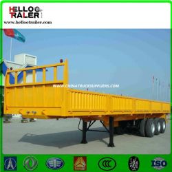 China High Quality 40 Tons Lowbed Cargo Semi Trailer