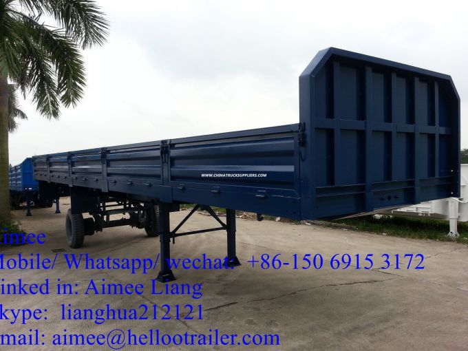 Chinese 3 Axles 50 Ton Logging Cargo Truck Trailer for Sale 