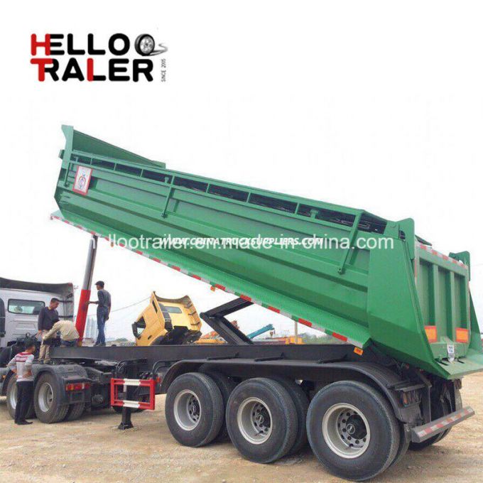 3 Axles Side Dump Trailer for Sale for Transport 